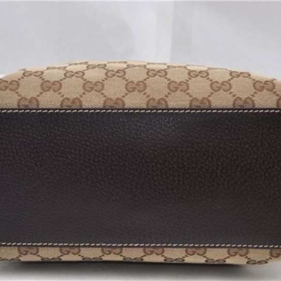 Gucci Pre-Owned Monogram Charmy Brown Leather Tote